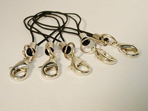 5 Handyschlaufe, Handyschmuck, Schwarz, HA10