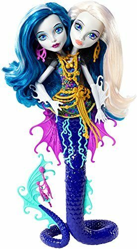 Mattel Monster High DHB47 - Modepuppen, Das Große Schreckensriff, Peri und Pearl Serpentine