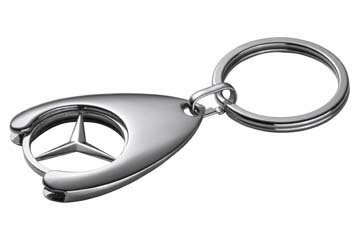 Mercedes Benz Daimler Schlüsselanhänger, Einkaufs-Chip