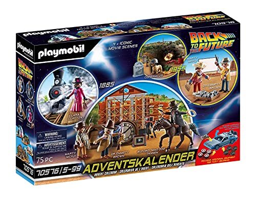 PLAYMOBIL Adventskalender 70576 "Back to The Future Part III, Ab 5 Jahren